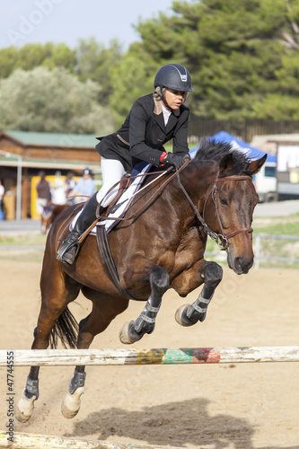 Photo: Concours équestre de saut d'obstacle Concours équestre de saut d'obstacle