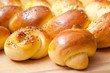 home made challah egg bread and buns