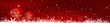 Red Christmas Banner with bubbles and snow