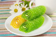 candy fruit on a plate