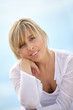 Portrait of blond woman