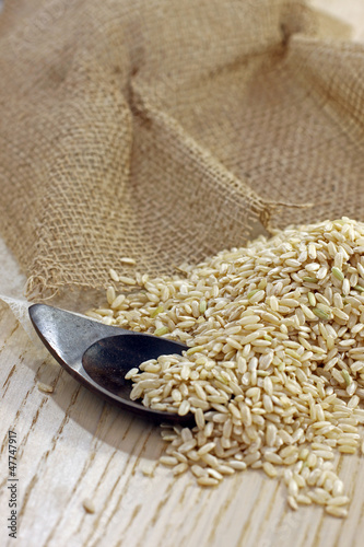 Photo: Brown rice Brown rice