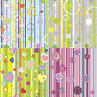 Four bright seamless texture