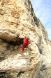 Climber on the route.