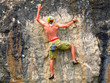 Climber on the route.