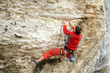 Climber on the route.