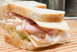 a classic turkey sandwich on seed bread