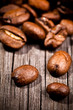 Foto: Macro photo of coffee beens, low depth of focus Macro photo of coffee beens, low depth of focus