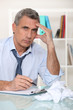 Frustrated businessman