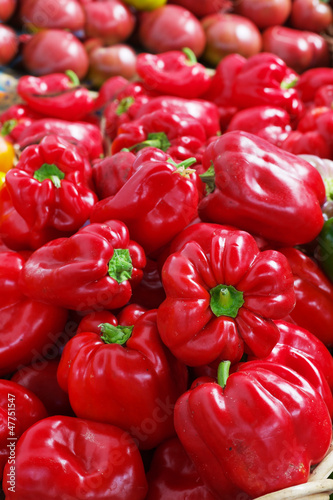 Photo: Pile of Red Bell Peppers Pile of Red Bell Peppers