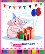 Vector: Happy birthday card design Happy birthday card design