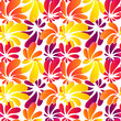 Hawaii style bright flowers seamless pattern