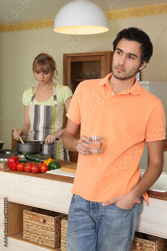 Photo: a couple looking annoyed a couple looking annoyed