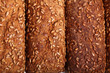 Stack bread on a white background