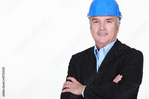 Photo: Portrait of a successful engineer Portrait of a successful engineer