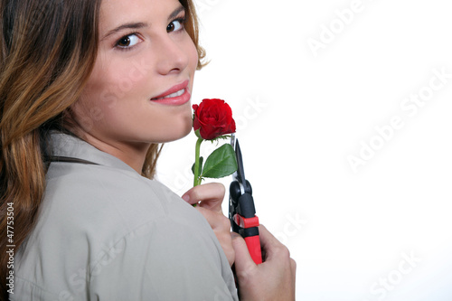 Photo: Women cut flower Women cut flower