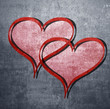 Illustration: cuori grunge cuori grunge