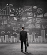 businessman  looking business plan