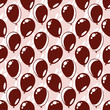 Balloons silhouettes seamless background