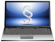 Laptop mit Paragraph