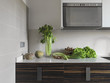 Photo: ortaggi freschi sul piano in marmo di una cucina moderna ortaggi freschi sul piano in marmo di una cucina moderna