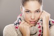 Photo: Young woman in winter clothes Young woman in winter clothes