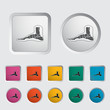 Foot anatomy icon.