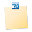 post it, like, gefällt mir