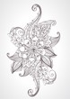Vector: Floral bright doodle illustration Floral bright doodle illustration
