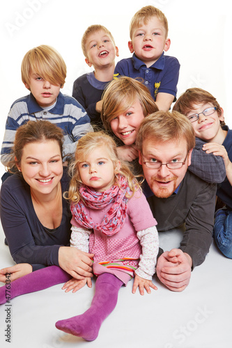 Photo: Kinderreiche Familie Kinderreiche Familie
