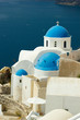 Photo: Santorini - view of caldera with churches Santorini - view of caldera with churches