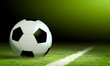 black and white soccer ball