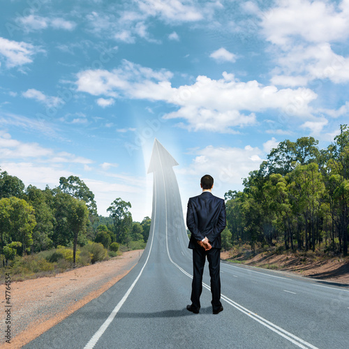 Photo: Concept of the road to success Concept of the road to success