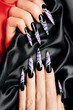 Foto: nail art close-up nail art close-up