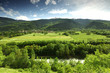 Mountain valley in swiss