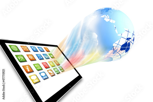Photo: Tablet illustration freisteller Tablet illustration freisteller