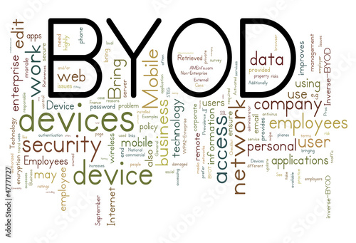 Illustration: Byod concepts - Bring Your Own Device Byod concepts - Bring Your Own Device