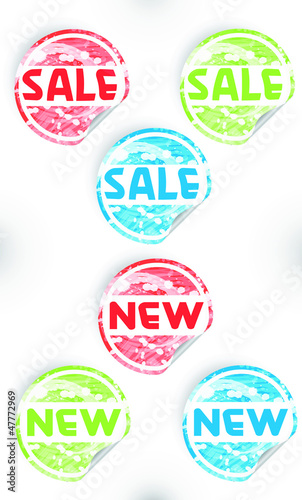 Illustration: Sale & new label Sale & new label