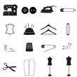 Nähen, Icon Set