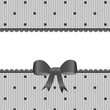 Black lace background with ribbon