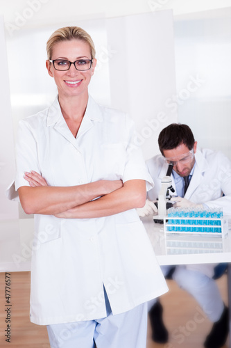 Photo: Lab technicians at work in a laboratory Lab technicians at work in a laboratory