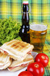 Sandwich con birra