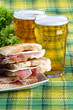 Sandwich con birra