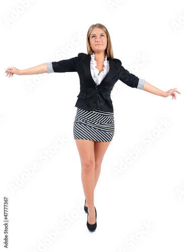 Photo: Isolated business woman Isolated business woman