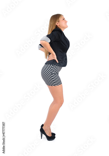 Photo: Isolated business woman Isolated business woman