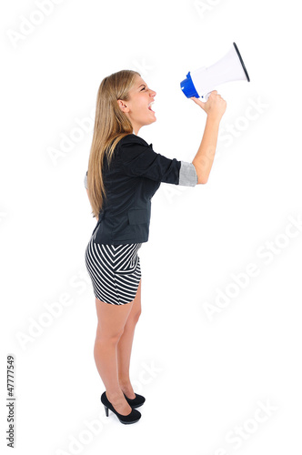 Photo: Isolated business woman Isolated business woman