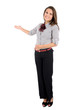 Isolated business woman