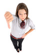 Isolated business woman