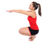 Isolated fitness woman