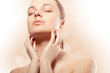 perfect beauty woman closeup portrait